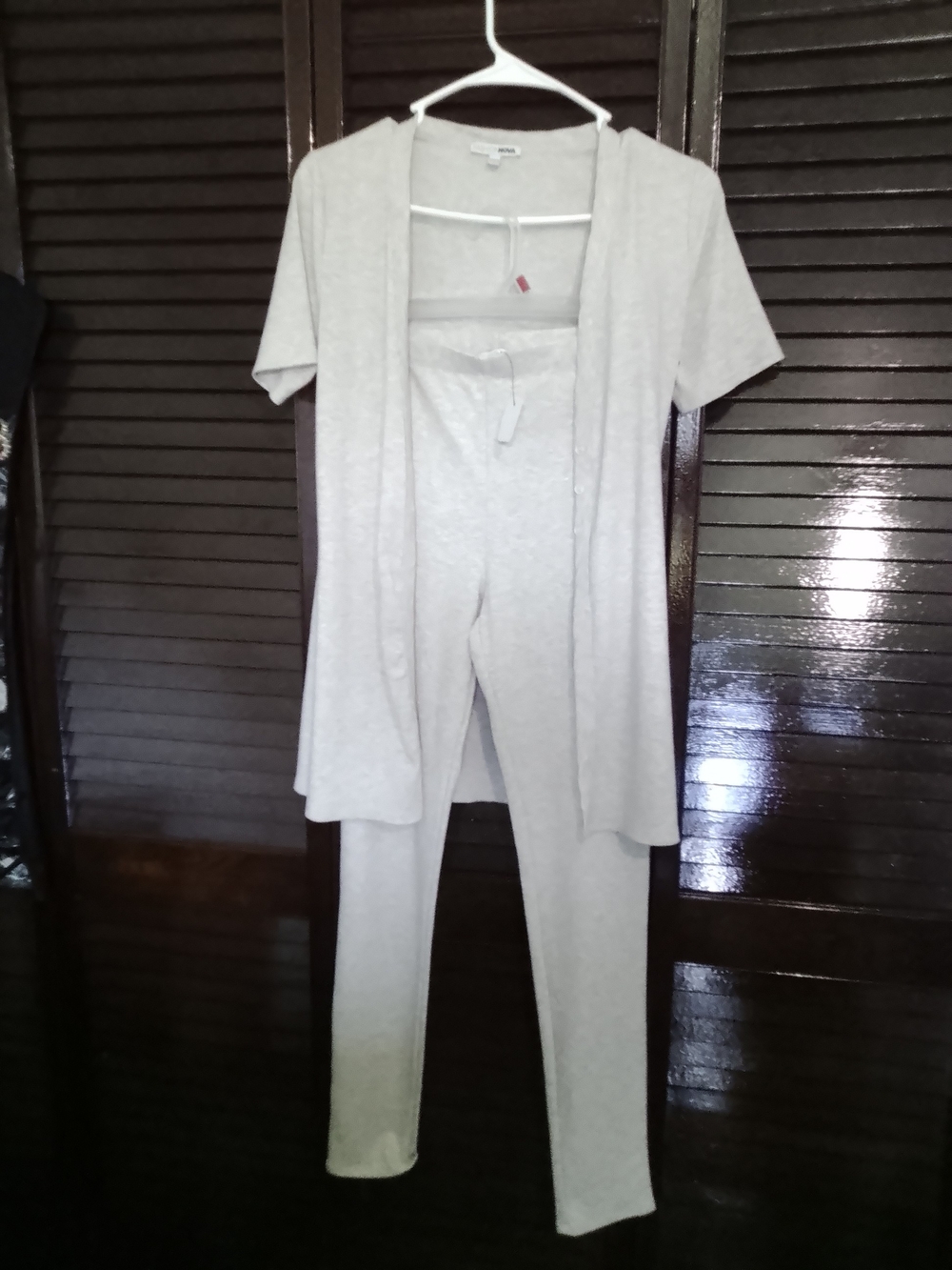 Beige Women's Lounge Set - Cardigan & Leggings